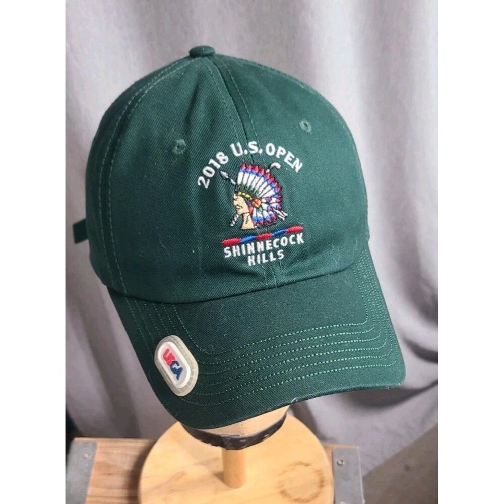 2018 US Open Shinnecock Hills Golf Cap Adult Adjustable Green Cotton USGA